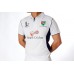 White Playing Shirt- Navy Blue Mesh - Simply Cricket 